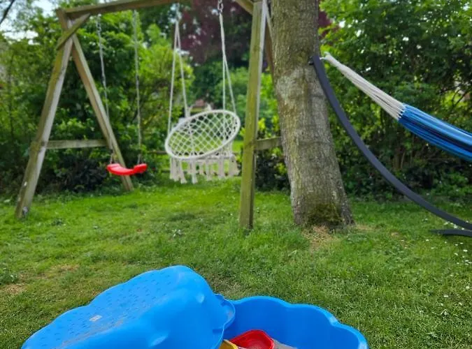 7 Person House With Swing, Firepit, Hammock, Garden, Swimming Lake, Child Friendly, In- And Outside Playground, And Great Coffee